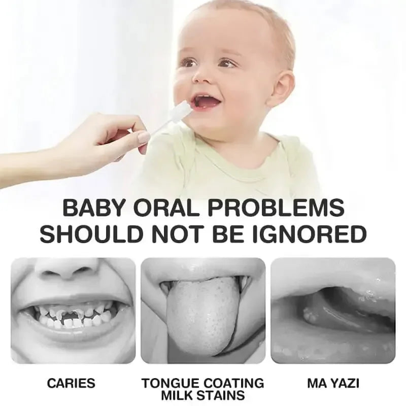 30/60pcs Baby Oral Cleaning Stick Disposable Cleaner Milk Teeth Gauze Toothbrush Baby Tongue Washing For Newborn Oral Care