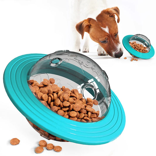 Dog Leaky Food Toy Two-in-one Pet Flying Discs Interactive Slowly Feeding Improve IQ Toys for Small Medium Lager Dogs Supplies