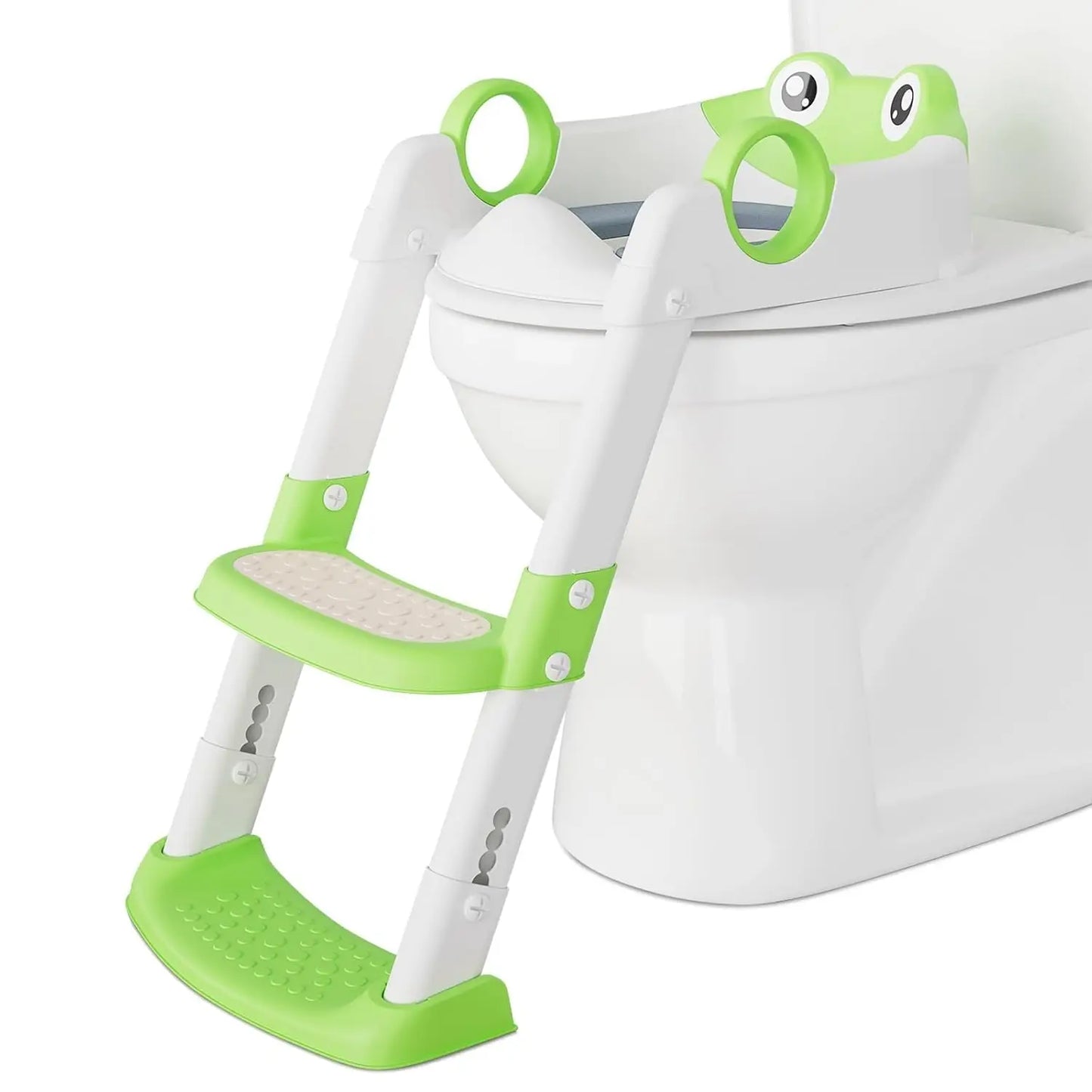 Potty Training Seat with Adjustable Height Step Stool Ladder Anti-Slip Pads for Safety Toddler Toilet Trainer for Girls Boys