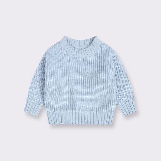 0-6T Newborn Baby Sweater Kid Boy Girl Winter Clothes Warm Thick Knit Pullover Top Infant Long Sleeve Basic Knitwear Outfit
