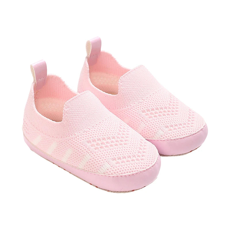 Toddler Canvas Sneakers Colorful Striped Slip-on Shoes Lightweight Breathable Soft Sole Casual Shoes for Summer Autumn