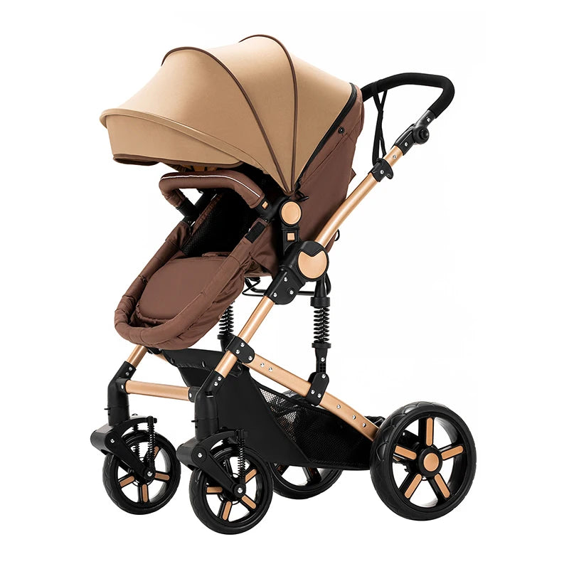 Travel System Stroller Baby Stroller 3 in 1 Foldable Stroller Baby Accessories Stroller with Storage Basket Car Seat for Newborn