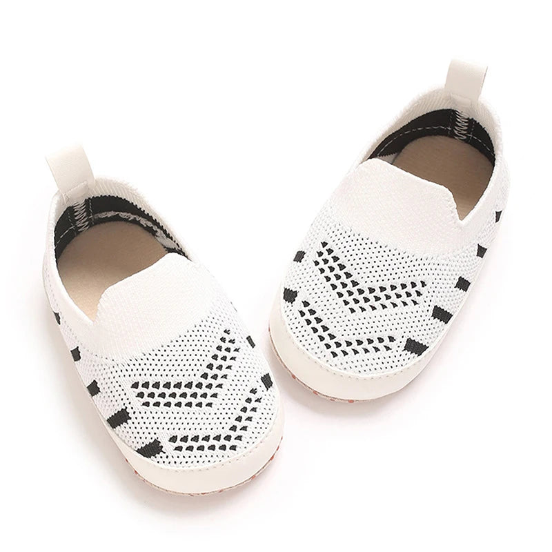 Toddler Canvas Sneakers Colorful Striped Slip-on Shoes Lightweight Breathable Soft Sole Casual Shoes for Summer Autumn