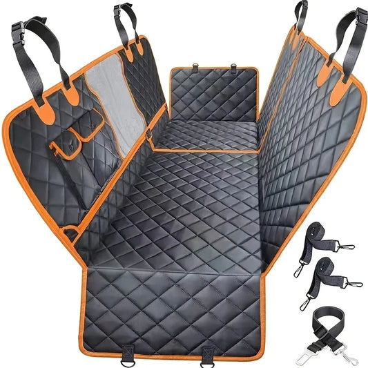 Pet Car Seat Cushion 5-in-1 Convertible Dog Car Seat Cover For Rear Seat 60/40 Split Dog Seat Cover For Car Anti Slip Dog Hammoc