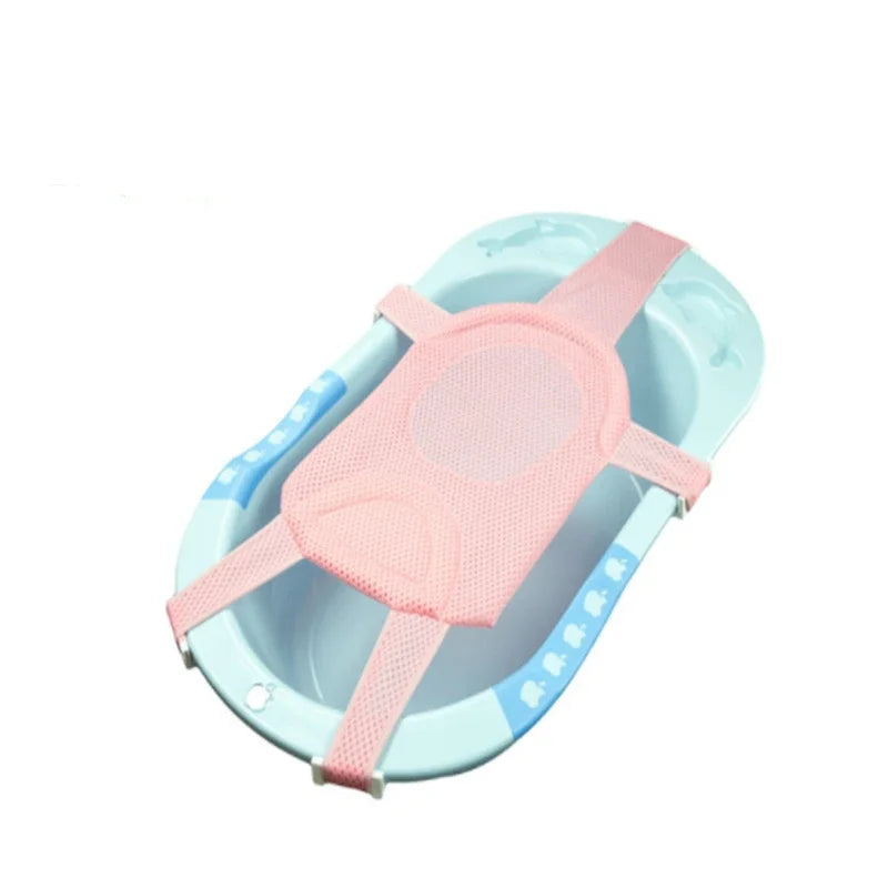 Baby Bath Seat Can Sit/Lie Down Newborn Non-slip Round Bathtub Seat with Non-Slip Soft Mat Universal Safety Support Bath Chair