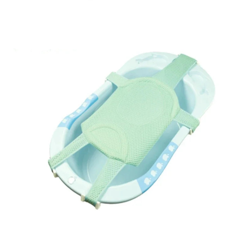 Baby Bath Seat Can Sit/Lie Down Newborn Non-slip Round Bathtub Seat with Non-Slip Soft Mat Universal Safety Support Bath Chair