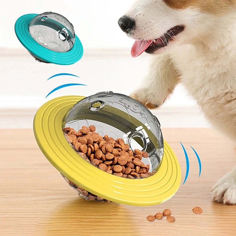 Dog Leaky Food Toy Two-in-one Pet Flying Discs Interactive Slowly Feeding Improve IQ Toys for Small Medium Lager Dogs Supplies